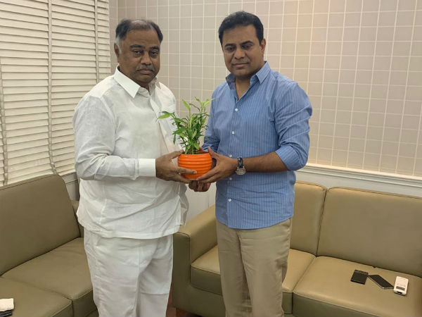 కేటీఆర్ను కలిసిన పాలేరు ఎమ్మెల్యే