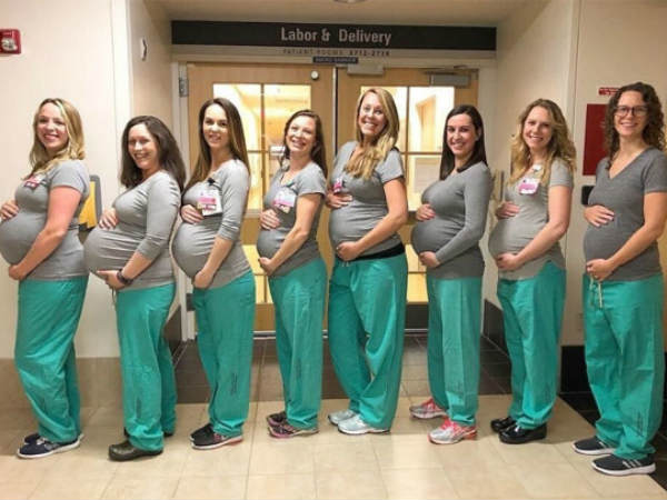 nine delivery nurses at a us hospital are all pregnant at the same time nine delivery nurses at a us hospital are all pregnant at the same time