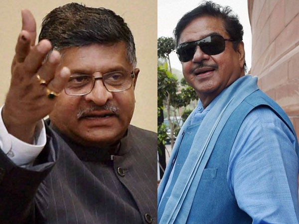 Shatrughan Sinha Snubbed, BJP Fields Ravi Shankar Prasad From Patna Sahib Shatrughan Sinha Snubbed, BJP Fields Ravi Shankar Prasad From Patna Sahib