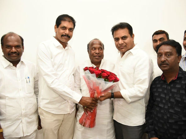 Congress MLA Surendar resigns to party and joins TRS Congress MLA Surendar resigns to party and joins TRS
