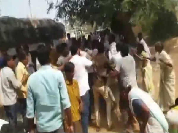 Hig Tension over the Veerapuram village under Tadipatri Assembly constituency in Ananthapur District Hig Tension over the Veerapuram village under Tadipatri Assembly constituency in Ananthapur District