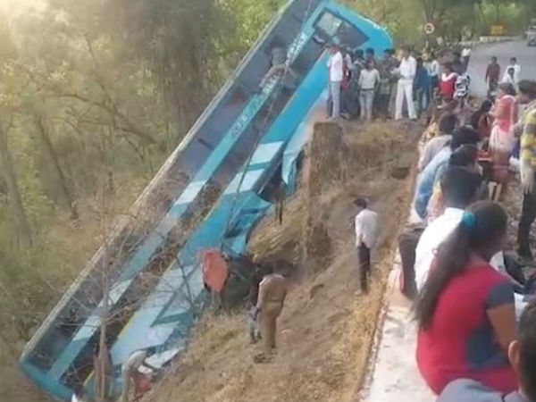 Trees prevent bus from falling into gorge; all 70 passengers were safe Trees prevent bus from falling into gorge; all 70 passengers were safe
