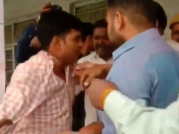 BJP workers thrash poll officer in Moradabad for asking voters to press cycle button BJP workers thrash poll officer in Moradabad for asking voters to press cycle button