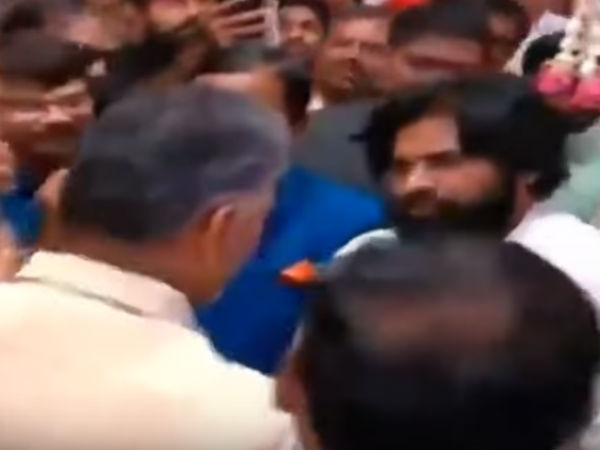 Chandra babu and Pawan met..Chiranjeevi center of attraction.. Chandra babu and Pawan met..Chiranjeevi center of attraction..