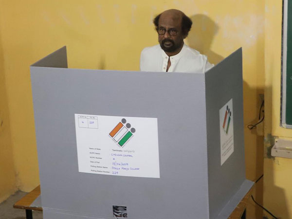 Kamal Haasan and Rajinikanth Cast their Vote in Chennai Kamal Haasan and Rajinikanth Cast their Vote in Chennai