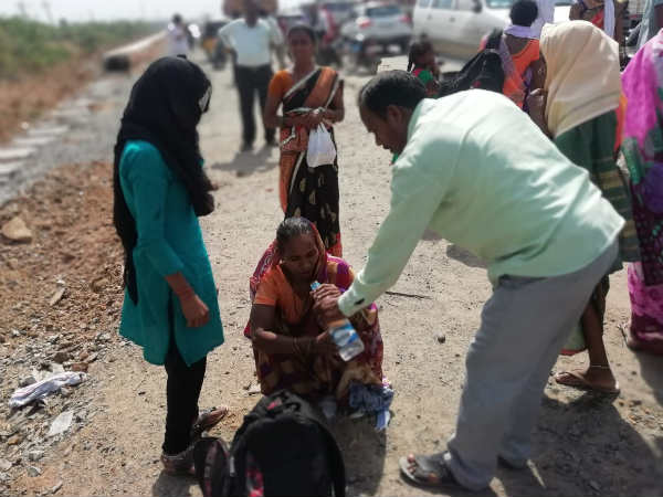 rtc buss accident at mancherial, driver serious, 19 wounded rtc buss accident at mancherial, driver serious, 19 wounded