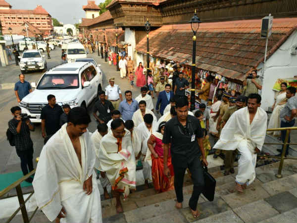 cm kcr pooja at padmanabha swami cm kcr pooja at padmanabha swami