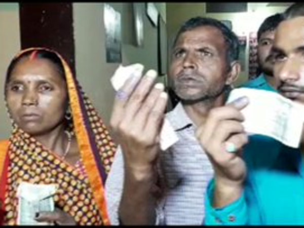 Residents of UP village allege conspiracy, say ink applied to finger before voting Residents of UP village allege conspiracy, say ink applied to finger before voting
