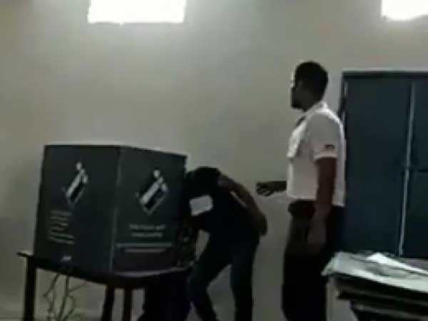 Poll agent arrested for trying to influence voters inside Faridabad booth Poll agent arrested for trying to influence voters inside Faridabad booth
