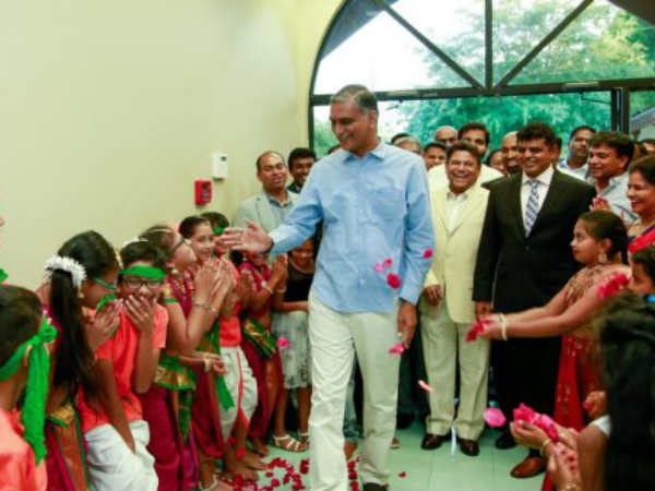 అమెరికాలో హరీష్ రావు స్పీచ్