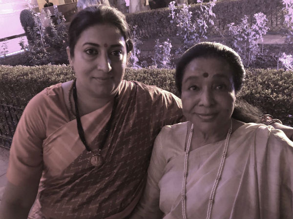 Smriti irani cares about the public that’s why she won:Asha Bhosle Smriti irani cares about the public that’s why she won:Asha Bhosle