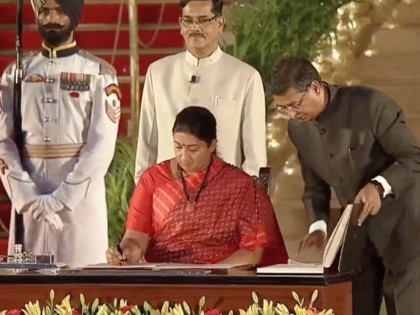 Smriti Irani emerged as the youngest in the MOdis government Smriti Irani emerged as the youngest in the MOdis government