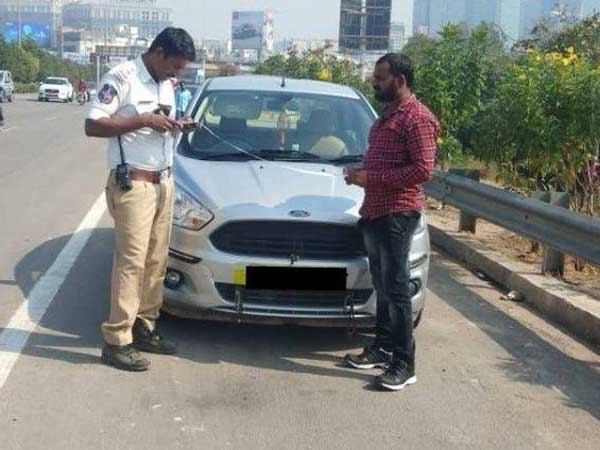 If 10 above pending traffic challans, vehicle will be ceased If 10 above pending traffic challans, vehicle will be ceased
