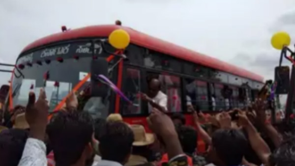 CM HD Kumaraswamy bus journey was not pleasant CM HD Kumaraswamy bus journey was not pleasant