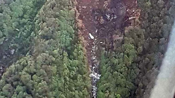 First Image Of Air Forces An-32 Crash Site Shows Debris, Charred Trees First Image Of Air Forces An-32 Crash Site Shows Debris, Charred Trees