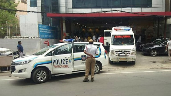 Traffic police successfully provided a green channel for transporting a eart Traffic police successfully provided a green channel for transporting a eart
