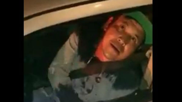 Drunken man rammed car into another car Drunken man rammed car into another car