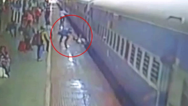 Man Miraculously Survives After Falling Between Moving Train And Platform Man Miraculously Survives After Falling Between Moving Train And Platform