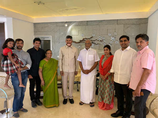 పరామర్శించిన చంద్రబాబు, నారా లోకేష్