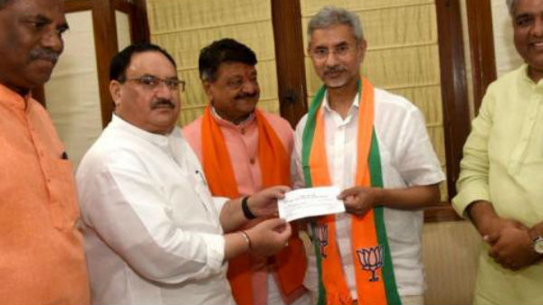 External Affairs Minister S Jaishankar formally joins BJP External Affairs Minister S Jaishankar formally joins BJP