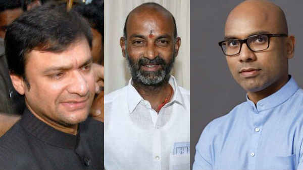 bjp mps bandi sanjay and dharmapuri arvind fires on akbaruddin owaisi bjp mps bandi sanjay and dharmapuri arvind fires on akbaruddin owaisi