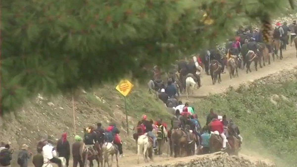Amarnath pilgrims began their journey today Amarnath pilgrims began their journey today