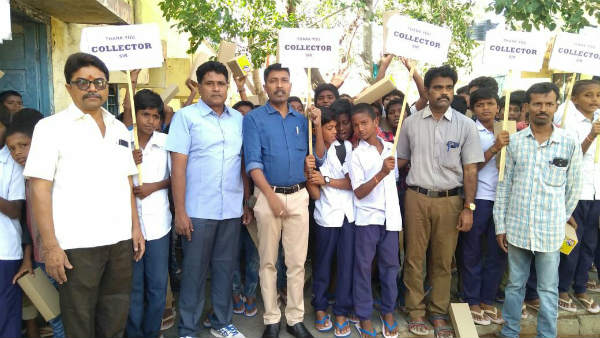 Anantapur Collector buys slippers to poor students being hailed by many Anantapur Collector buys slippers to poor students being hailed by many