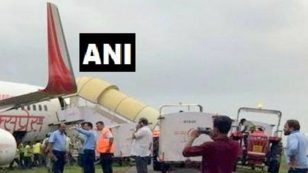 Flight skid from Runway in Mangaluru Bajpe air port on Sunday. 183 passengers on board Flight skid from Runway in Mangaluru Bajpe air port on Sunday. 183 passengers on board