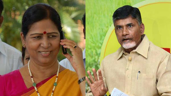 తన ప్రసంగం అంతా సీఎం చంద్రబాబు అనే సంబోధించిన గల్లా అరుణ కుమారి