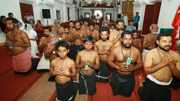శబరిమల దర్శనం తర్వాత బసలికా చర్చిని దర్శించుకునే భక్తులు