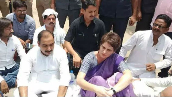 Priyanka Gandhi taken into preventive custody on way to meet Sonbhadra land dispute victims Priyanka Gandhi taken into preventive custody on way to meet Sonbhadra land dispute victims