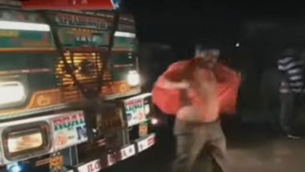 A Person taken full of alcohol and create nuisance at main road in warangal district A Person taken full of alcohol and create nuisance at main road in warangal district