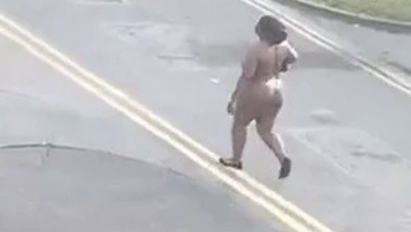 A woman has been spotted baring all on a naked stroll through London A woman has been spotted baring all on a naked stroll through London