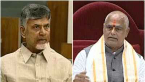స్పీకర్ పైన బాబు వ్యాఖ్యలు..