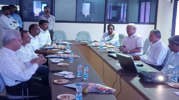 IMR Company representatives has visits Brahmani Steel Plant in Kadapa District IMR Company representatives has visits Brahmani Steel Plant in Kadapa District