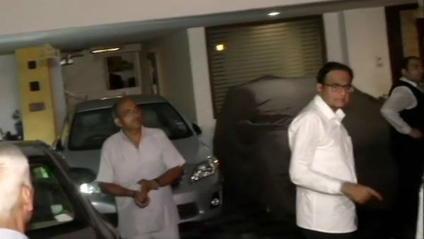 ED Teams also reached p chidambaram house and crowded with congress seniors also ED Teams also reached p chidambaram house and crowded with congress seniors also