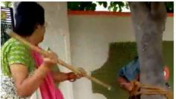 nalgonda youngster beaten by married woman for misbehave nalgonda youngster beaten by married woman for misbehave