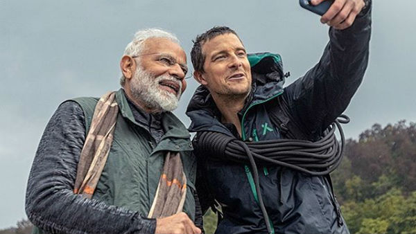 Prime Minister Narendra Modi in Man vs Wild episode with Bear Grylls to air today at 9 pm Prime Minister Narendra Modi in Man vs Wild episode with Bear Grylls to air today at 9 pm