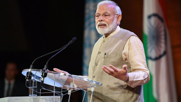 Indians gave a massive mandate to create New India,says Modi in France Indians gave a massive mandate to create New India,says Modi in France