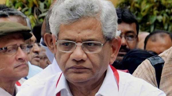 CPM senior leader Sitaram Yechury Detained At Srinagar Airport, Not Allowed To Move, says CPM CPM senior leader Sitaram Yechury Detained At Srinagar Airport, Not Allowed To Move, says CPM