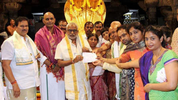 Hyderabadi devotee Rami Reddy donate Rs.1.11 Cr to TTD Anna Prasadam trust in Tirumala Hyderabadi devotee Rami Reddy donate Rs.1.11 Cr to TTD Anna Prasadam trust in Tirumala