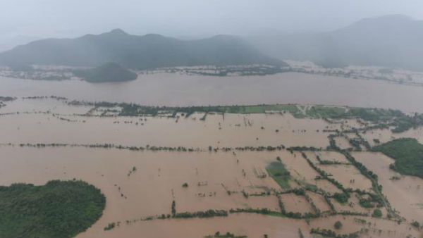 Chief Minister of AP YS Jagan conducted Arial Survey on flood affected areas in the State due to heavy rains Chief Minister of AP YS Jagan conducted Arial Survey on flood affected areas in the State due to heavy rains