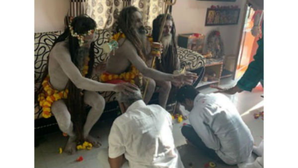 Aghoras from himalayas visted TTD Chairaman house Aghoras from himalayas visted TTD Chairaman house