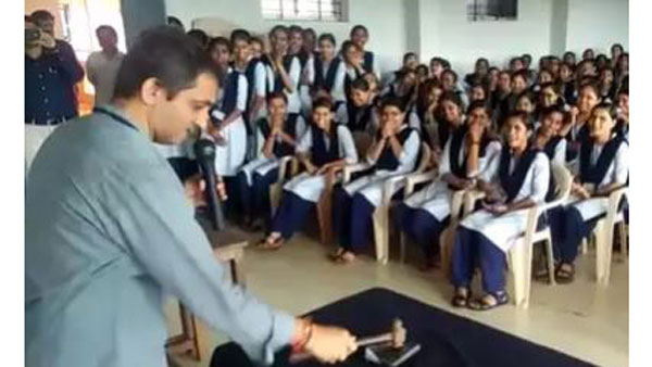 principal smashed students mobile phones in bengaluru principal smashed students mobile phones in bengaluru
