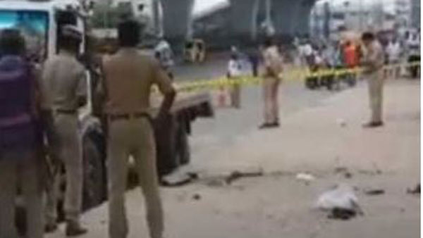 Hyderabad: Suspicious blast occurred at footpath in Rajendranagar PS limits Hyderabad: Suspicious blast occurred at footpath in Rajendranagar PS limits