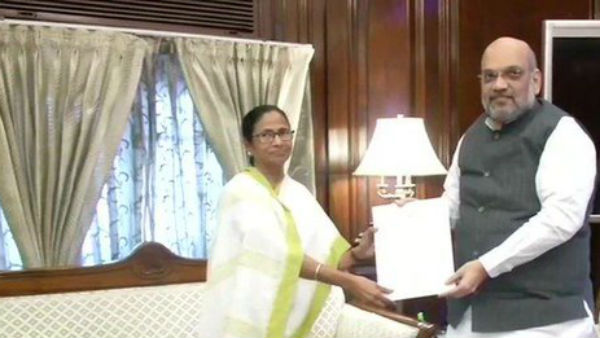 Chief Minister of West Bengal Mamata Banerjee meets Union Home Minister Amit Shah at Delhi Chief Minister of West Bengal Mamata Banerjee meets Union Home Minister Amit Shah at Delhi