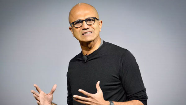 satya nadella reaches hyderabad satya nadella reaches hyderabad