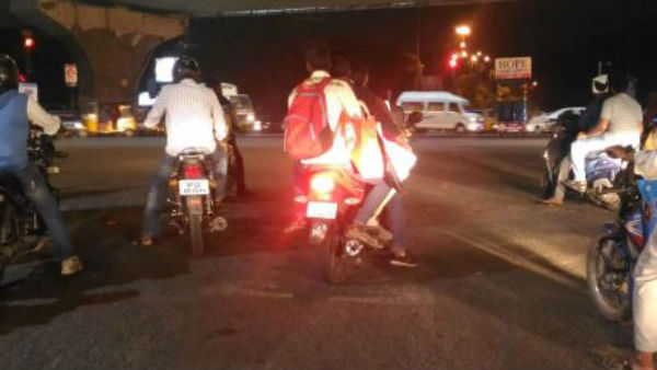 triple riding cause to attack on traffic police in hyderabad triple riding cause to attack on traffic police in hyderabad