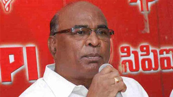 టీఆర్ఎస్ కు మద్దతుపై పునరాలోచిస్తామన్న చాడా వెంకట్ రెడ్డి