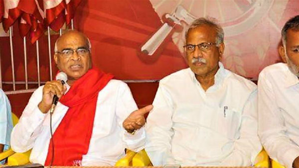 The CPI has decided to withdraw support for the TRS in the Huzurnagar The CPI has decided to withdraw support for the TRS in the Huzurnagar